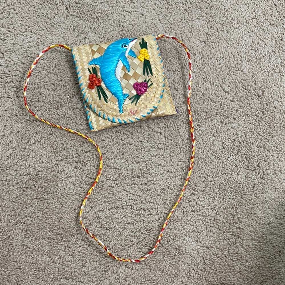 Colorful Woven Crossbody Bag